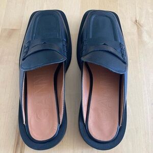 NEW Without Box Black Ganni Loafers